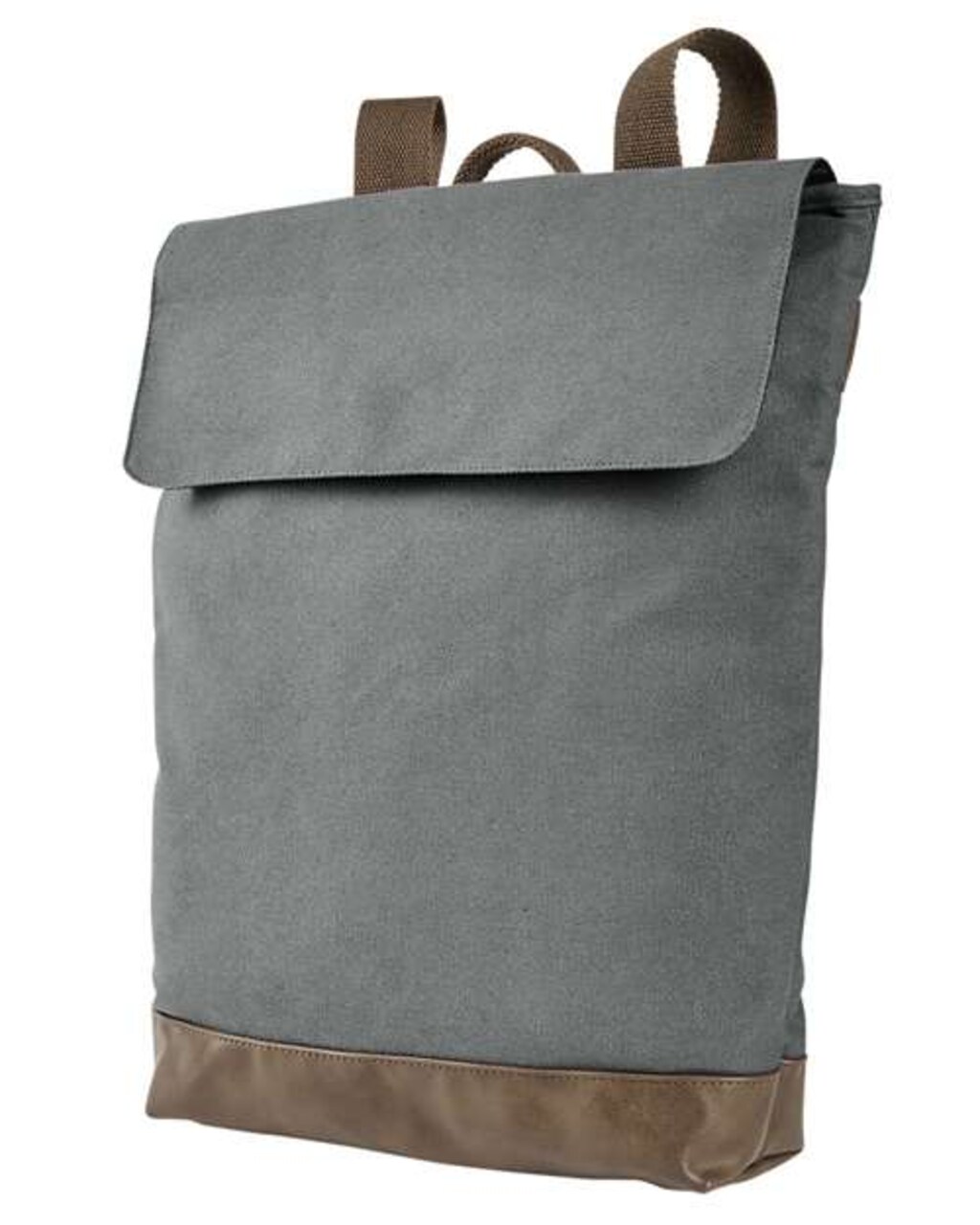 Authentic Pigment® Canvas Rucksack Cotton Canvas with PU Leather Base